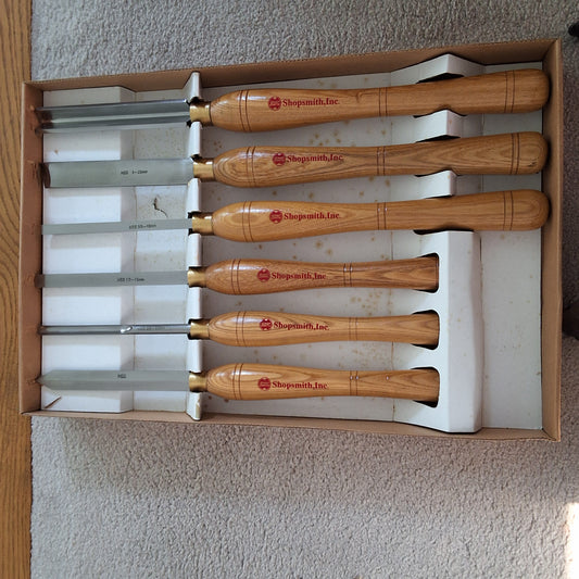 Shopsmith 6-Piece Spindle Turning Set NOS