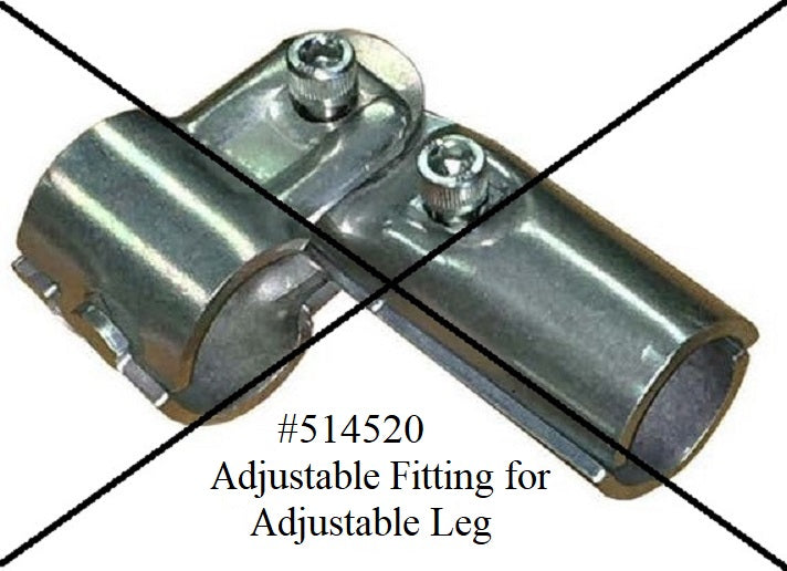 Shopsmith Premium Fitting for Model 510/520 Adjustable Leg (Pair)