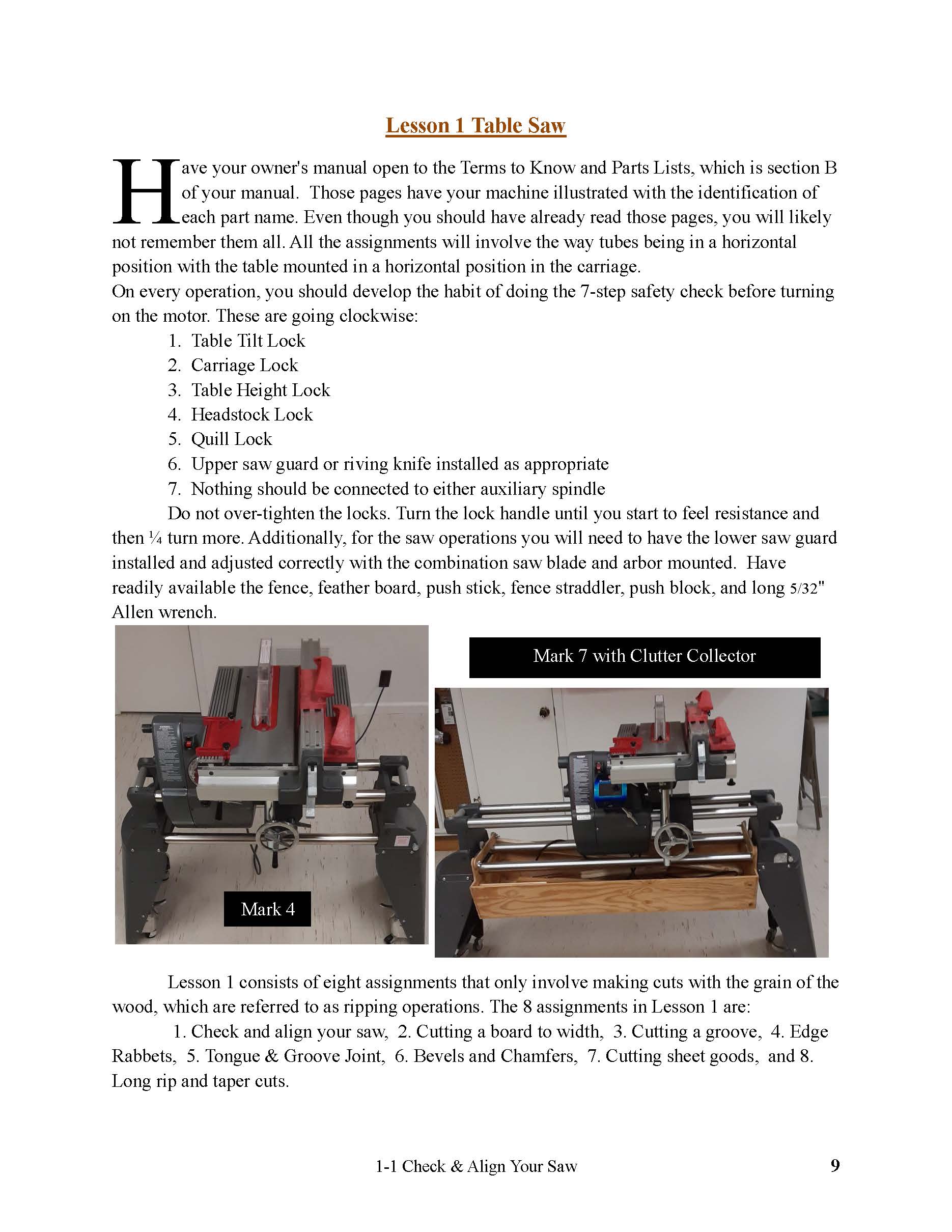 Self Study Shopsmith Course Shopsmith® Mark 4/7/520™ – Shopsmith Mark 4/7/520